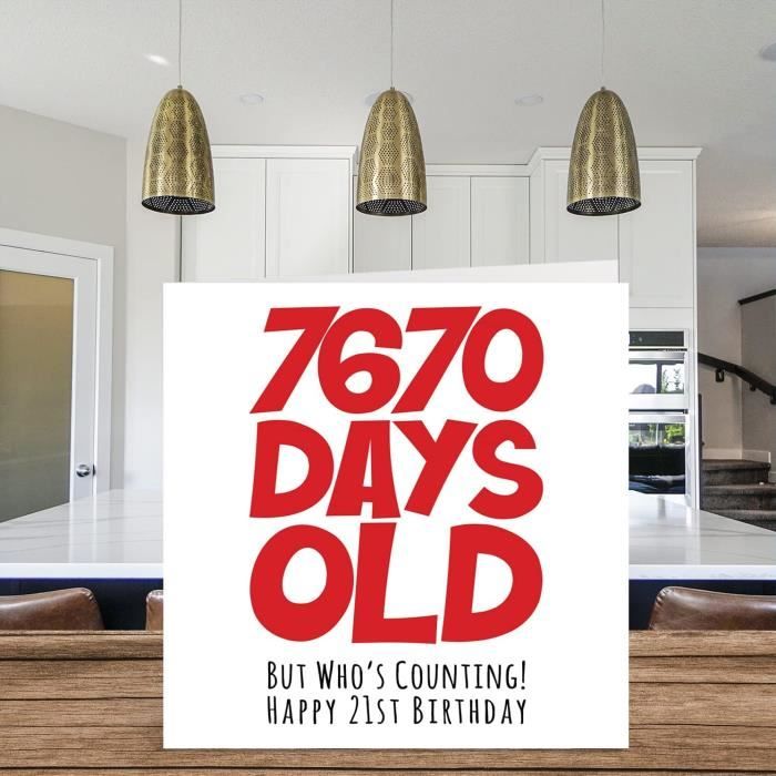 Cartes de 21e anniversaire pour hommes