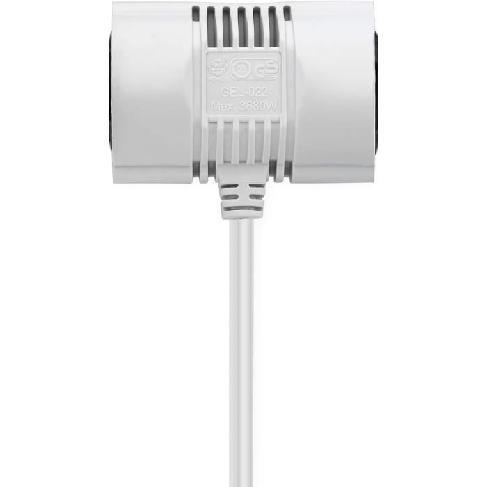 Rallonge Câble - Prise Schuko Avec Connecteur À 2 Voies Coudée À 90 ...