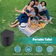 Toilette portable pliante - Marque - Modèle - Facile à transporter - Multi-Fonctions - Matériaux durables-3