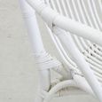 Fauteuil en rotin laqué blanc - Marque - Modèle - Confort ergonomique - Livré monté - 1 place-3