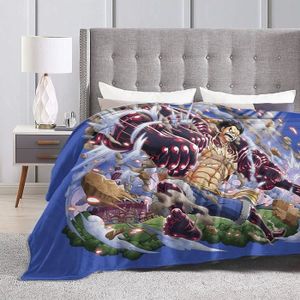 Couverture Plaid One Piece Luffy Géante 125x200 Cm - Manga Flanelle
