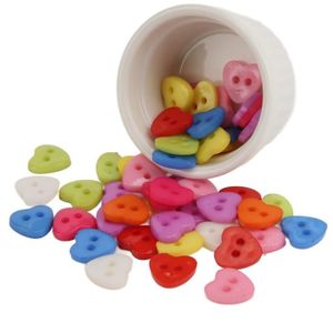 100 BOUTONS EN Bois En Forme De Cœur : Boutons En Bois Pour Projets De