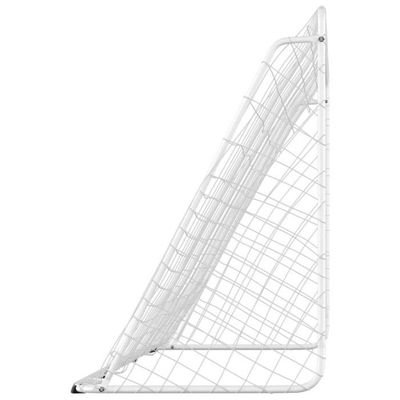 Lot De 2 Buts De Foot Enfant – 1,8 Kg, Poteaux Fibre Verre, Filet Nylon, 8 Piquets U, Pliable Avec Sac De Rangement