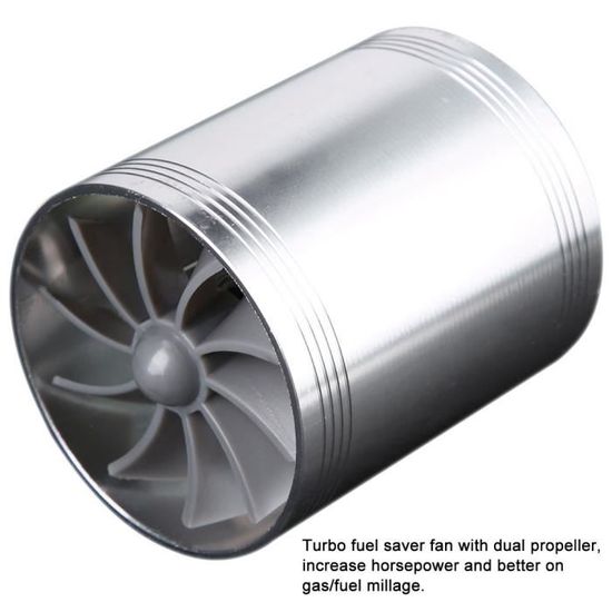 Aramox Turbine d'admission d'air de voiture à double ventilateur