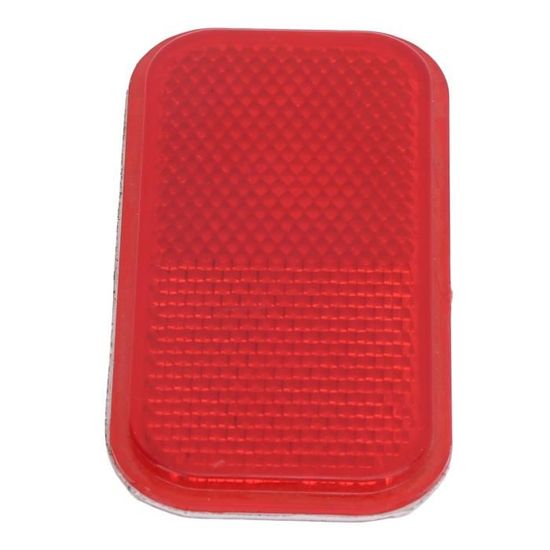 Cuque Réflecteur de sécurité Remplacement de rectangle de panneau de  garniture rouge de corps de réflecteur adhésif de