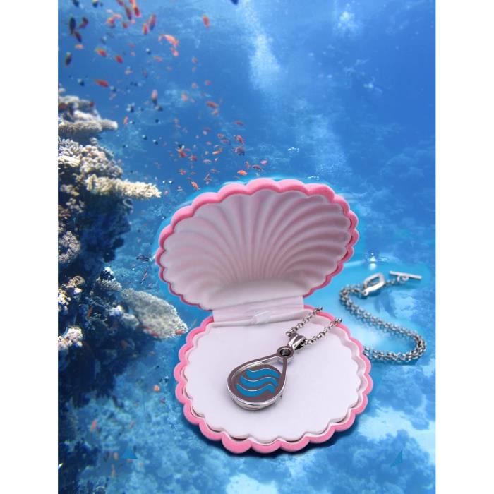 Collier Sirène H2O Avec Pendentif - Acier Inoxydable Pour Femmes Et Filles