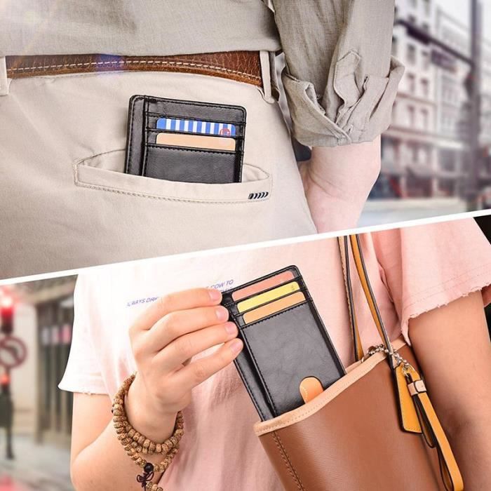 Etui cuir carte clearance bancaire