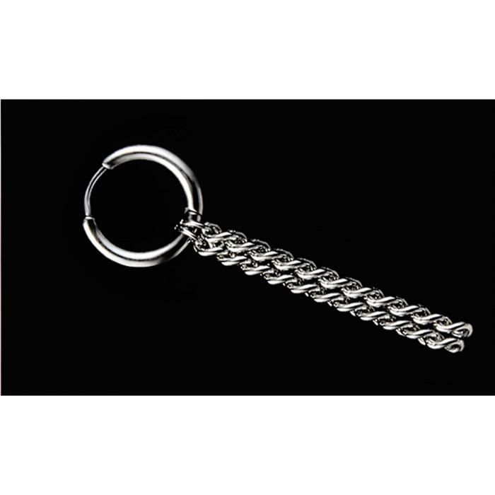 Boucles D'oreilles Créoles Argent Sterling 30 Mm - Chaîne Maillons Torsadés - Neuves Avec étiquettes