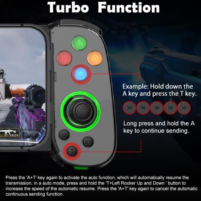 Controller Wireless G1PRO Con Joystick TMR Anti-deriva | 1000Hz Di Polling, Vibrazione Dual-motor E Turbo Per PC, Switch, IOS E Android