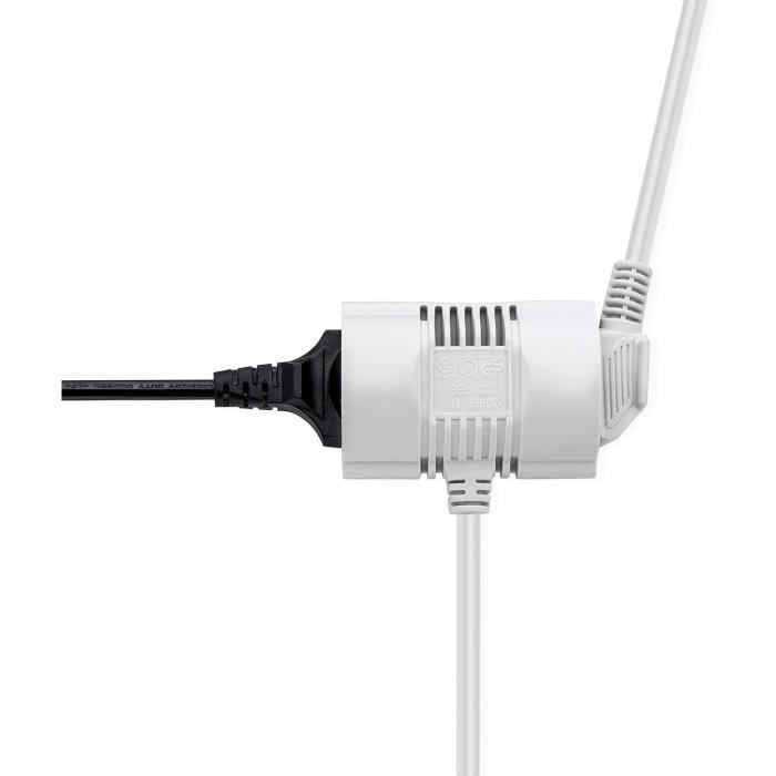 Rallonge Câble - Prise Schuko Avec Connecteur À 2 Voies Coudée À 90 ...