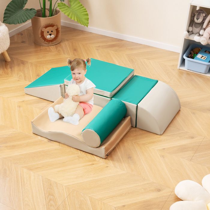 GOPLUS 7 PCS Module Motricité Bébé en Mousse PU pour Grimper Ramper ...