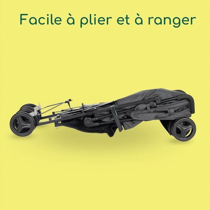 Poussette Canne Légère 2ème âge - Pliage Facile, Poids Max 15 Kg, Pour Enfants 0 à 4 Ans - Modèle Rose - 4