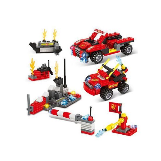 Set De Construction Magnétique Pompier Pour Enfants 3-5 Ans – Caserne + Camion, Jeu éducatif STEM - 12