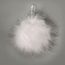 Boule Déco Plume Et Paillette ø 6 Cm Blan