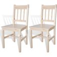 2 x Chaises de salle à manger Professionnel - Chaise de cuisine Chaise Scandinave - Bois de pin &7076-0