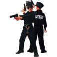 Déguisement Policier - PARTY PRO - Taille 10-12 - Noir et blanc - Enfant-0
