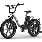 HITWAY Vélo Électrique 20" x 4.0 VAE - Batterie au Lithium Amovible 48V18Ah - Moteur 250W - 7 Vitesses - Autonomie 60-140 km