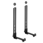 MACLEAN Support pour barre de son - Universel - Montage sous TV - Charge max 15kg - Ajustable +/- 90° - Noir