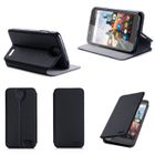 XEPTIO Etui coque Archos 55 Helium / 55 Helium Ultra 4G noir - Housse pochette