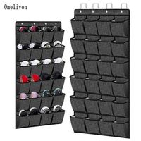 Range Chaussures Suspendu 24 Poches Blanc - Organisateur Porte Pour Chambre Et Salle De Bain, Gain De Place Optimal