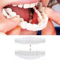 Facettes dentaires pour hommes et femmes, 1 paire, couvre les fausses dents, sourire de confiance instantané