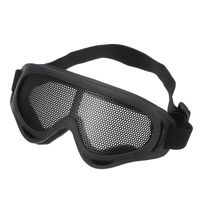 lunettes randonnée,Lunettes de Protection des yeux en maille métallique, 3 couleurs, pour l'extérieur, confortable, - Type Black