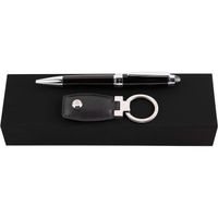 Hugo Boss Executive Cravate Set stylo bille et porte-cles en laiton noir HAK004B + HSN0014A HPBS004B