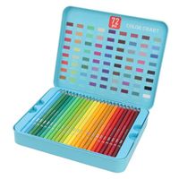 Qqmora crayons de couleur Polychromos 72 crayons de couleur professionnels faciles à mélanger, en Graphite, crayons creatifs kit