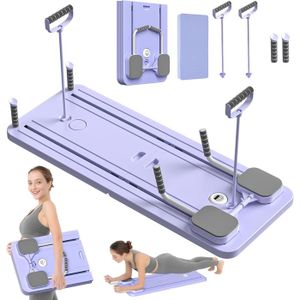 Planche D'Exercice Pilates Airplane - Bois Et Noir - 48x12x6cm - Équipement Reformer