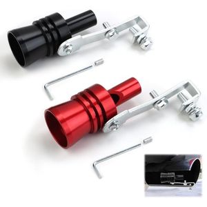 Amplificateur Son Échappement Turbo 2 Sifflets – Alliage Aluminium XL Noir/Rouge – Effet Sonore Sportif