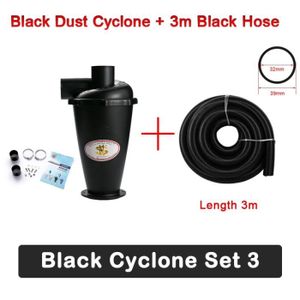 NETTOYEUR VAPEUR Cyclone noir Set 3 - Extracteur industriel Cyclone