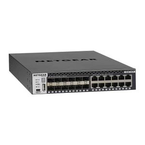 SWITCH - HUB ETHERNET  Switch réseau RJ45 NETGEAR 12 ports 10 Gigabit manageables NIV3 + 12 SFP+ - XSM4324S