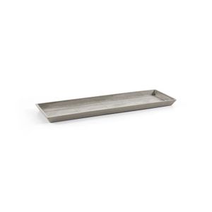 Soucoupe Rectangulaire Pour Plantes - Plateau Résine Beige - Drainage Pots Intérieur/jardin