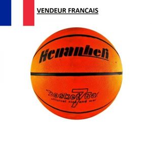 BALLE - BOULE - BALLON Ballon de Basket Basketball en Cuir Orange Taille 