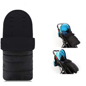 Ogquaton Couverture de poussette pour bébé Couverture de poussette pour poussette Poignée de protection délasticité Couverture pour poussette parapluie 2 PCS noir 