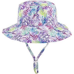 CHAPEAU - BOB Chapeau de Soleil Bob Réglable pour Bébé Bonnet d'été pour Enfant Bord Large pour Piscine/Plage/Natation/Extérieure
