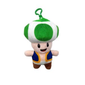 PELUCHE 13 cm Vert Peluche Toad Champignon - Peluche Licence Super Mario