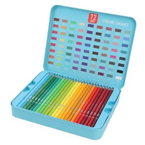 CRAYON DE COULEUR Qqmora crayons de couleur Polychromos 72 crayons de couleur professionnels faciles à mélanger, en Graphite, crayons creatifs kit