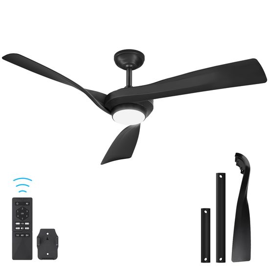 Ventilateur de plafond Comet Titane 132 cm avec éclairage et chainettes | Boutique en ligne plentyShop LTS