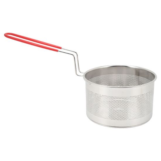 Tradizione Italia Poêle À Frire Avec Panier, Friteuse Avec 2 Poignées, Revêtement Ardoise Anti