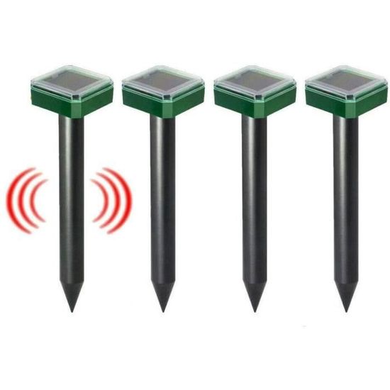 Ahlsen Lot de 4 Répulsifs Solaires à Ultrasons, Répulsif Anti