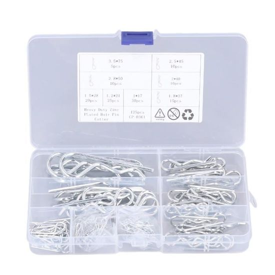 Pince à collier de serrage Clic R Type en acier au carbone pour l