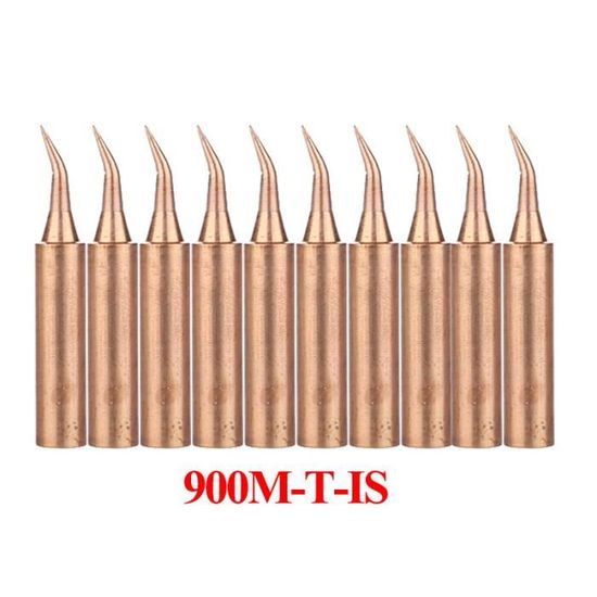 10 Pointes à Souder En Cuivre 900M-T-I Pour Stations 936/937 - Basse Température, Forme Aiguille, Diamètre 6.7 Mm - 11