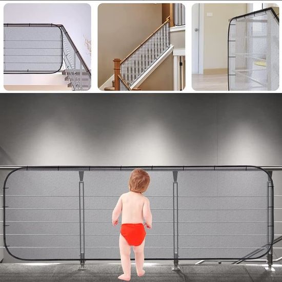 Filet de Sécurité pour Enfants, pour Rampe D'escalier Balcons Résistant  Usage Intérieur Et Extérieur Filet