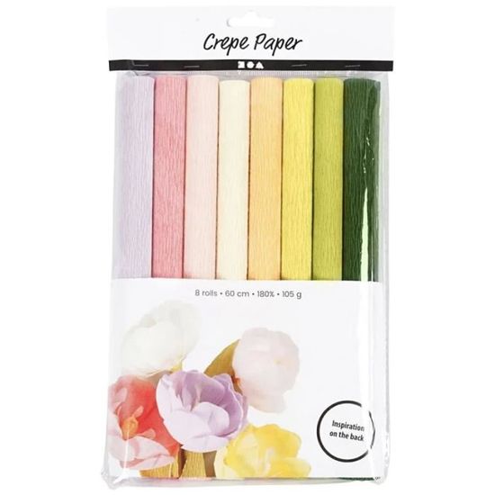 Papier Crépon Rouge 50x200 Cm - Paris Prix - Pour Loisirs Créatifs, Décoration, Fêtes Et Travaux Manuels - 12