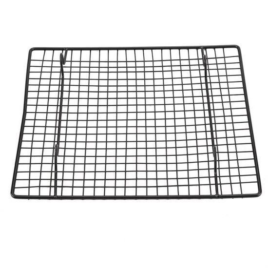 Porte Toast Inoxydable 2 Pièces - Grille Refroidissement Pain - Avec Pince BBQ 7 Pouces - Pour Maison/Restaurant