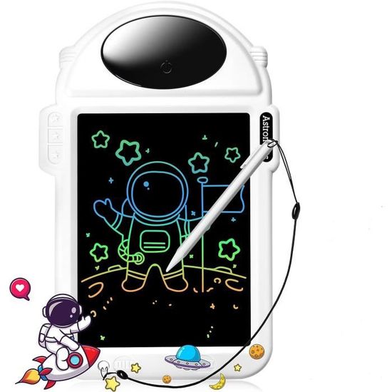 Tablette Dessin LCD Colorée Pour Enfants 2-8 Ans - Ardoise Magique Sans Papier - Écran Protecteur Yeux - 4