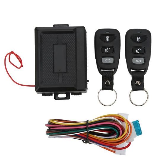 Kit de verrouillage de porte central de contrôle de voiture Télécommande 3  boutons Système d'entrée clé Universel auto simulateur - Cdiscount Auto