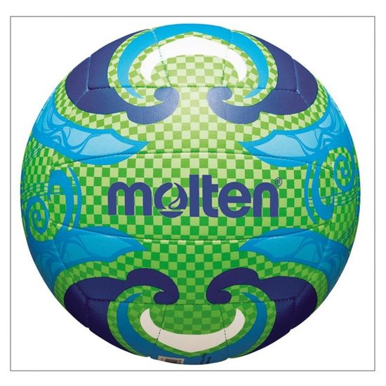 Ballon De Beach Volley Molten Taille 5 - Orange/Jaune/Rose En Cuir Synthétique Souple