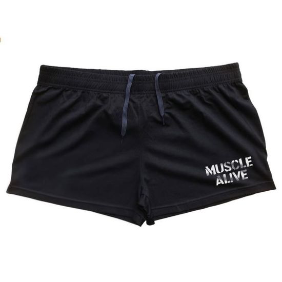 Short Musculation 5 Pouces Lot De 2 Shorts De Sport BROKIG Homme 5 Pouces - Séchage Rapide, Ceinture Lombaire, Poches Zippées Short Musculation Ceinture Lombaire